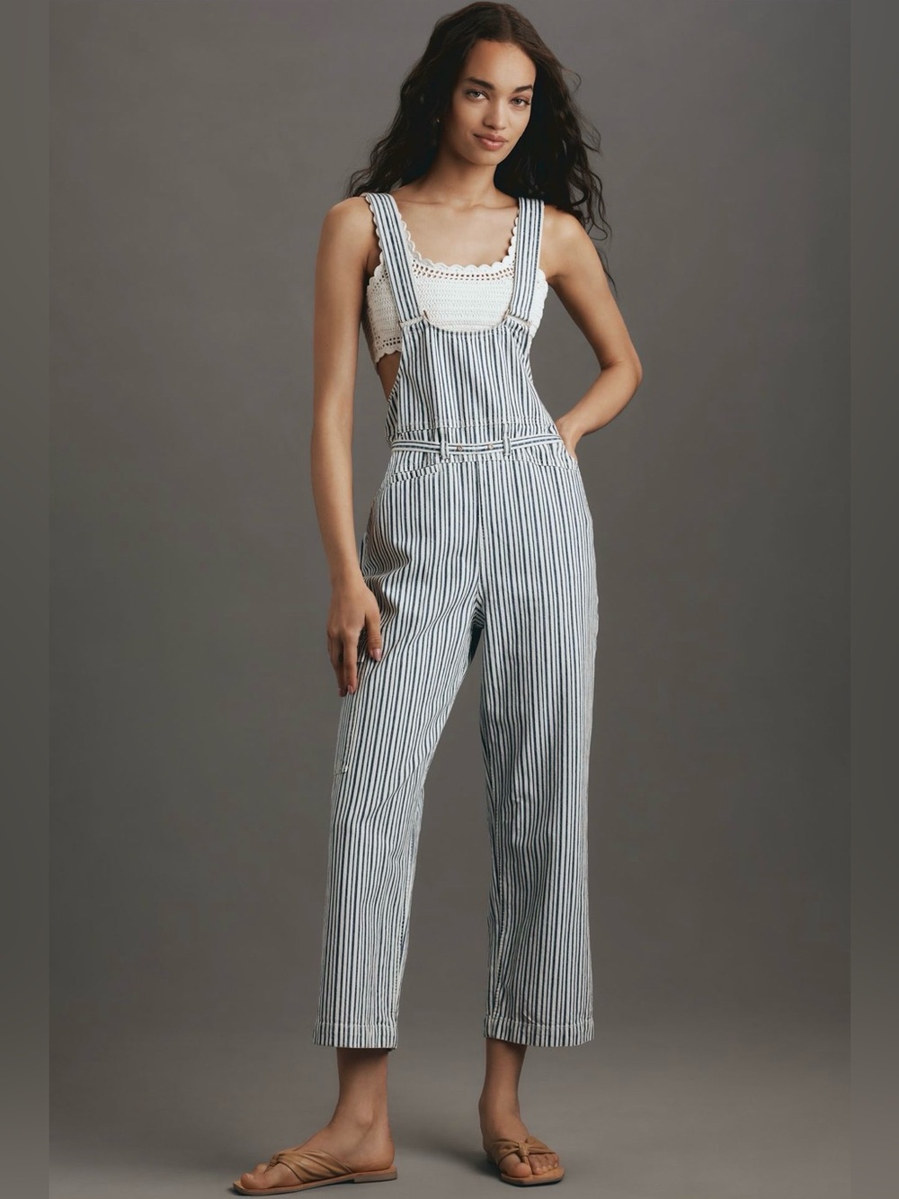 Anthropologie Pilcro Low-Front Cotton Overalls jumpsuit - Picture 2 of 10